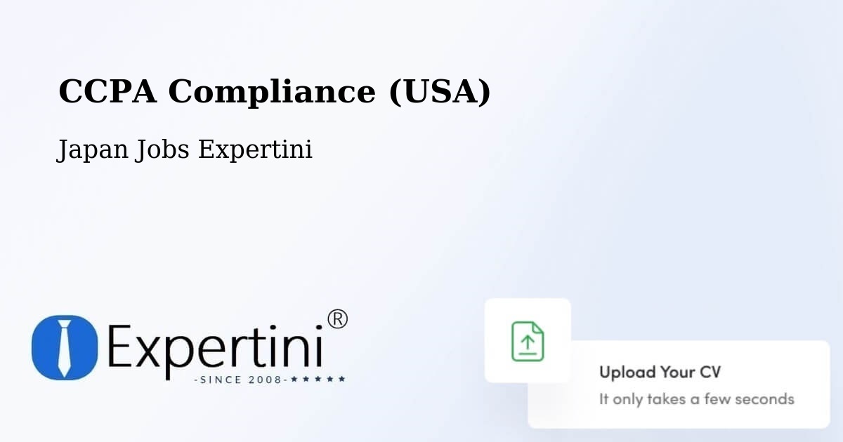 CCPA Privacy Rights & Compliance Notice – Honchō - Japan Jobs Expertini